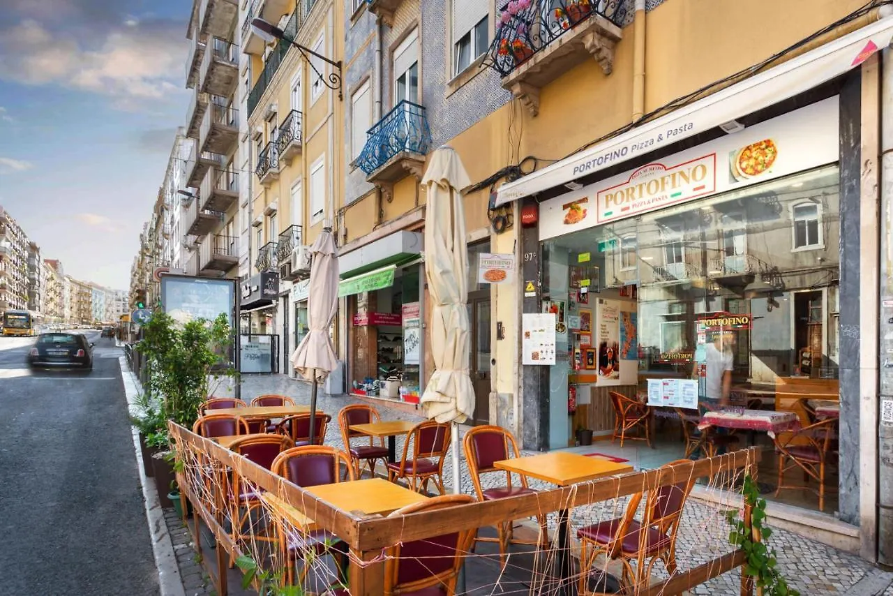 Stupendo- Two Rooms, Patio With Refreshing Pond-Center-Air Conditioning-Free Park Lisbon